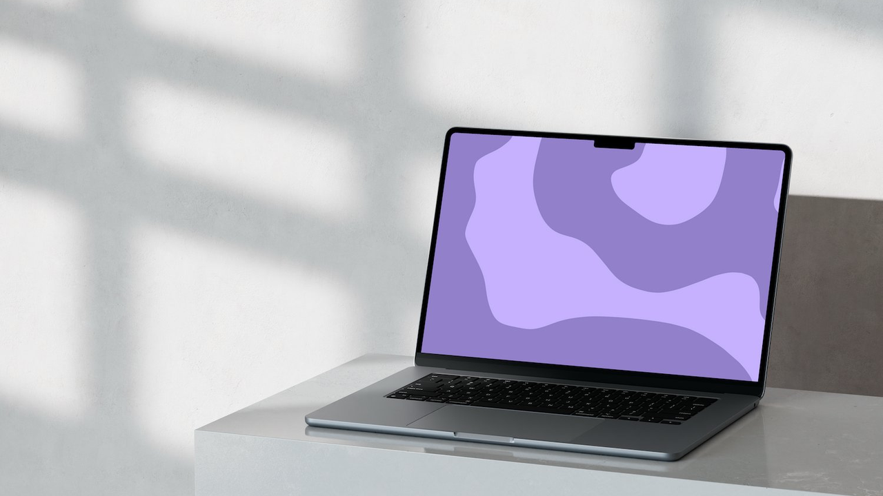 Purple Flow Wallpaper - Mockup